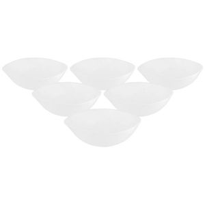 Set de boluri din sticlă opală Altom White harmony 16 cm, 6 buc imagine