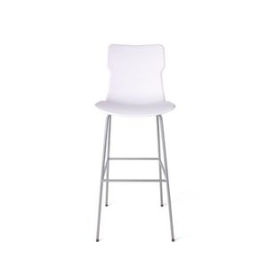 Scaun de bar Duo Carrara 48 x 51, 8 x 116 cm, alb imagine