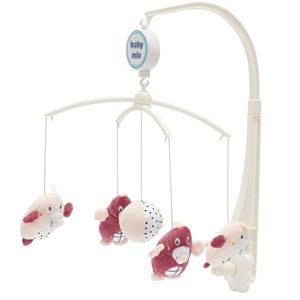 Baby Mix Carusel pentru pătuț Krtečci, roz imagine