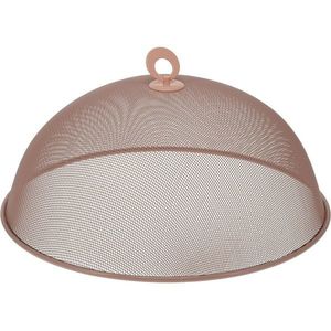Capac metalic pentru alimente, diametru 35 x 14cm, roz, roz imagine