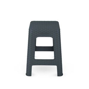Scaun din ratan Night 28 x 28 x 45 cm, negru imagine