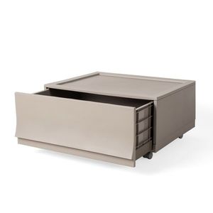 Cutie de depozitare modulară Wave Wood cu roți54, 6 x 43, 4 x 22 cm, maro, Larg - 1 sertar - rotițe imagine
