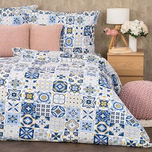 Lenjerie de pat bumbac crepon 4Home Azul, 140 x 200 cm, 70 x 90 cm, 140 x 200 cm, 70 x 90 cm imagine