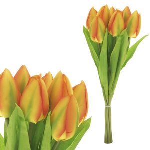 Buchet artificial Lalea 7 flori, galben , 15 x 15x 35 cm imagine