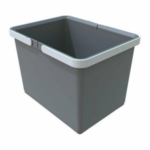 Coș de plastic Elletipi cu mânere 12 l, gri, 12 l imagine
