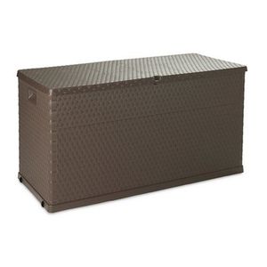 Ladă de depozitare pentru grădină Rattan, maro imagine