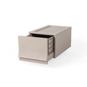Cutie de depozitare modulară Wave Junior Wood fărăroți 43, 4 x 27, 2 x 22 cm, maro, Îngust - 1 sertar imagine