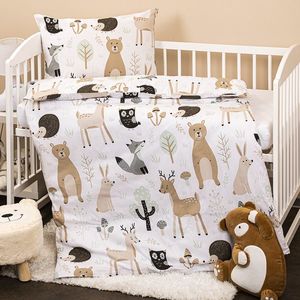 Lenjerie de pat din bumbac pentru copii 4Home Nordic Friends, 100 x 135 cm, 40 x 60 cm, 100 x 135 cm, 40 x 60 cm imagine
