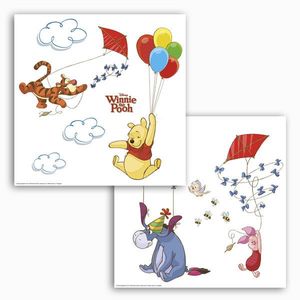 Autocolant geam Winnie the Pooh | 2 colite de 31 x 31 cm imagine