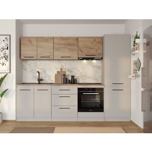 Set Mobila Bucatarie Linea 260 Casmir / Stejar C12 imagine