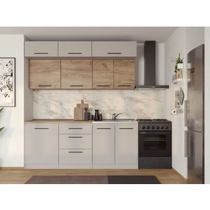 Set Mobila Bucatarie Linea 200 Casmir / Stejar C24 imagine