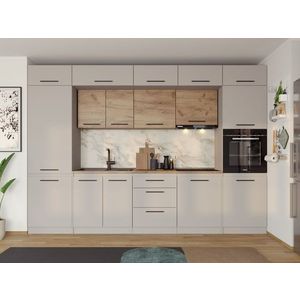 Set Mobila Bucatarie Linea 320 Casmir / Stejar C30 imagine