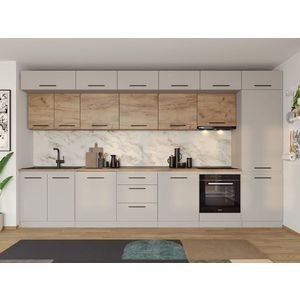 Set Mobila Bucatarie Linea 380 Casmir / Stejar C29 imagine
