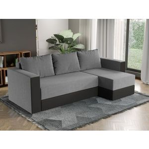 Coltar Extensibil Alfa Stofa Gri Deschis / Piele Gri imagine