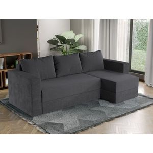 Coltar Extensibil Alfa Catifea / Reiat Gri Inchis imagine