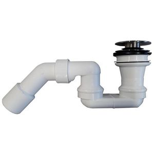 Sifon pentru cada fara preaplin Villeroy & Boch click-clack cu capac crom imagine