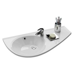 Lavoar asimetric Ravak Avocado R 85x45cm orientare dreapta compozit imagine