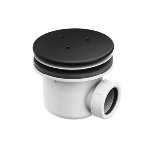 Sifon cadita de dus Ravak Professional 90 click-clack capac metalic negru imagine