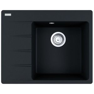 Chiuveta bucatarie Franke Centro CNG 611/211-62 ST picurator stanga 62x50cm fragranite Nero imagine