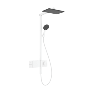 Coloana de dus Hansgrohe Raindance Alive Q 210x340 1jet EcoSmart cu baterie termostatata ShowerSelect Comfort alb mat imagine