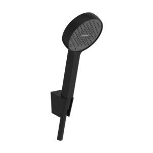 Set de dus Hansgrohe Activera Select S 95 2jet EcoSmart cu agatatoare si furtun 160cm negru mat imagine