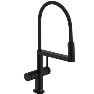 Baterie bucatarie Hansgrohe Talis Select M54 PowderSpray 3jet Semi-Pro negru mat imagine
