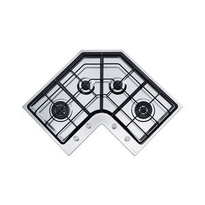 Plita gaz incorporabila Franke Angolo - Neptune FHNE COR 4 3G TC XS C 4 arzatoare 83x83x50cm gratare fonta Inox Satinat imagine