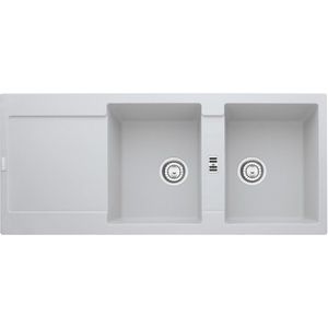 Chiuveta bucatarie Franke Maris MRG 621 reversibila 1160x500mm tehnologie Sanitized fragranite Bianco imagine
