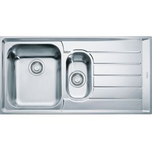 Chiuveta bucatarie Franke Neptune NEX 651 2 cuve inegale picurator dreapta 1000x510mm inox lucios imagine