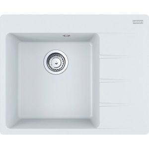 Chiuveta bucatarie Franke Centro CNG 611/211-62 DR picurator dreapta 62x50cm fragranite Bianco imagine