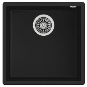 Chiuveta bucatarie Teka Maestro Square 40.40 TG 440x440mm montare sub blat Tegranite Black imagine