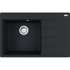 Chiuveta bucatarie Franke Centro CNG 611/211-78 DR picurator dreapta 78x50cm fragranite Matte Black imagine