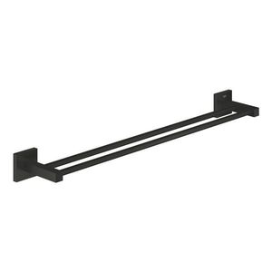 Bara port-prosop dubla Grohe Start Cube 60cm matte black imagine