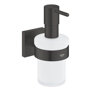 Dozator sapun Grohe Start Cube cu suport de perete matte black imagine