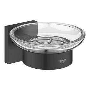 Savoniera Grohe Start Cube cu suport de perete matte black imagine