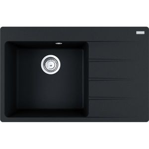 Chiuveta bucatarie Franke Centro CNG 611/211-78 DR picurator dreapta 78x50cm fragranite Nero imagine