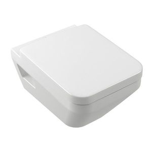 Set vas wc suspendat Villeroy & Boch Architectura TwistFlush [e3] si capac cu inchidere lenta si QuickRelease alb alpin imagine