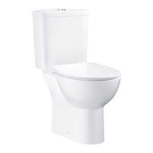 Set complet vas wc Grohe Bau Ceramic Rimless cu rezervor si capac slim cu inchidere lenta alb imagine