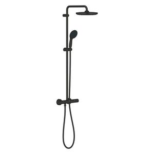 Coloana de dus Grohe Vitalio Start System 250 cu baterie termostatata matte black imagine