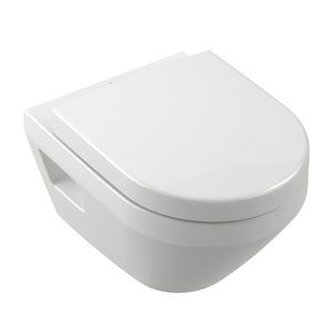 Set vas wc suspendat Villeroy & Boch Architectura Oval TwistFlush [e3] capac cu inchidere lenta Alb Alpin imagine