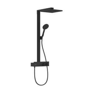 Coloana de dus Hansgrohe Raindance E 300 1jet EcoSmart cu baterie termostatata ShowerTablet 350 negru mat imagine