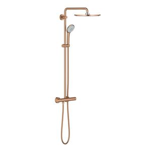 Coloana de dus Grohe Euphoria System 310 cu baterie termostatata brushed warm sunset imagine