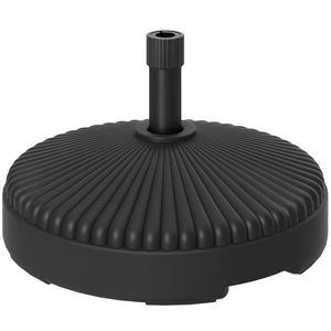 Outsunny Bază pentru Umbrelă de Soare, Umplută cu Nisip sau Apă, Φ55x30 cm, Negru | Aosom Romania imagine