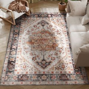 HOMCOM Covor cu Fir Scurt Boem Antiderapant și Lavabil 230x160 cm Maro | Aosom Romania imagine