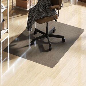 HOMCOM Covoraș Transparent din Plastic Negru 120x90 cm pentru Scaun de Birou | Aosom Romania imagine