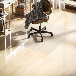 HOMCOM Covoraș Transparent din Plastic pentru Scaun de Birou, 120x120 cm | Aosom Romania imagine