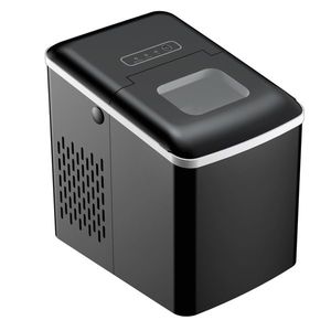 HOMCOM Masina pentru Gheata pentru Casa Producator de Ghiata 12kg/24h Neagra | Aosom Romania imagine