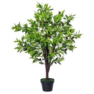 Outsunny Arbore Artificial Măslin Plantă Artificială Înălțime 1, 2 m Trunchi Ramuri Mușchi Frunze Aspect Realist Ghiveci Inclus | Aosom Romania imagine