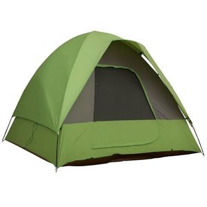 Outsunny Cort auto, cort de camping, cort de călătorie, pentru 4-5 persoane, fibră de sticlă, poliester, verde, 300 x 300 x 230 cm | Aosom Romania imagine