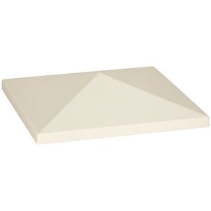 Outsunny Acoperiș pentru Foișor 3x3 m cu 8 Orificii din Țesătură Oxford 600D Cremă | Aosom Romania imagine
